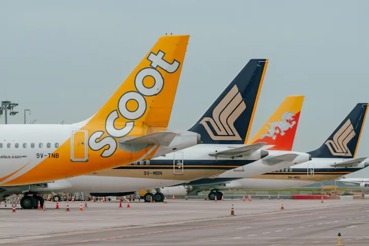 Planes at Changi Airport