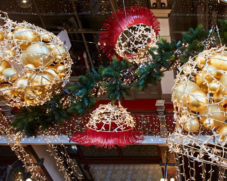 Christmas lights sydney the strand arcade