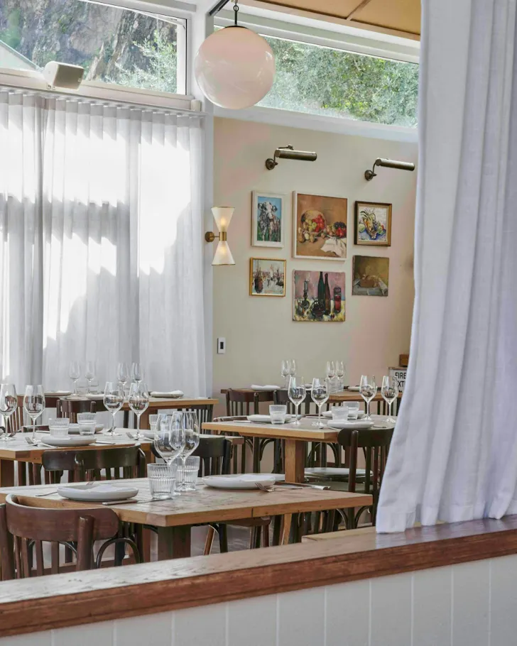 The light-filled dining room at Ciao, Howard Smith Wharves