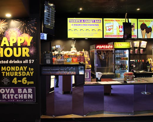 The inside of Cinema Nova's candy bar. 