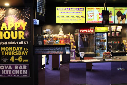 The inside of Cinema Nova's candy bar.