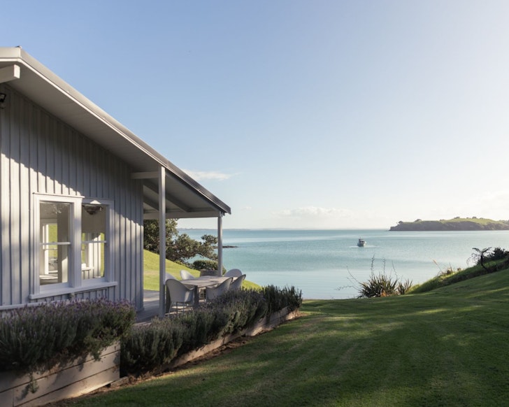 The water view from Circular Bay best NZ beach house Airbnbs