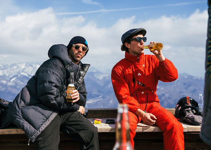 Cold Beers on the slopes at Snow Machine