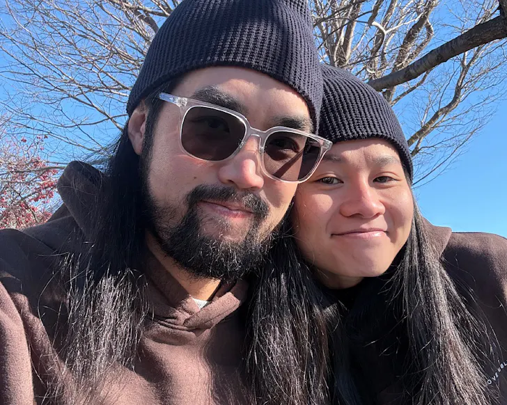 Connie and Reinaldo take a selfie on holiday in Queenstown.