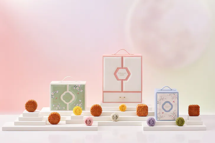 mooncakes from Conrad Singapore Orchard