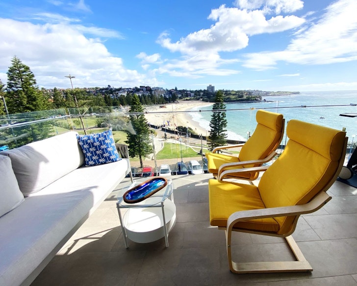The view of Coogee beach at Coogee's Best Views best airbnbs Sydney