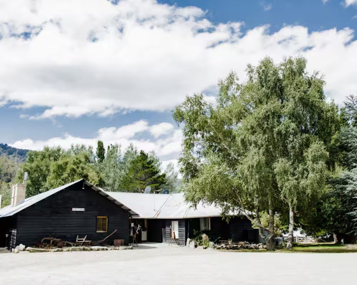 An outside view of Crackenback Farm one of the best accommodation options near Jindabyne with an award-winning restaurant