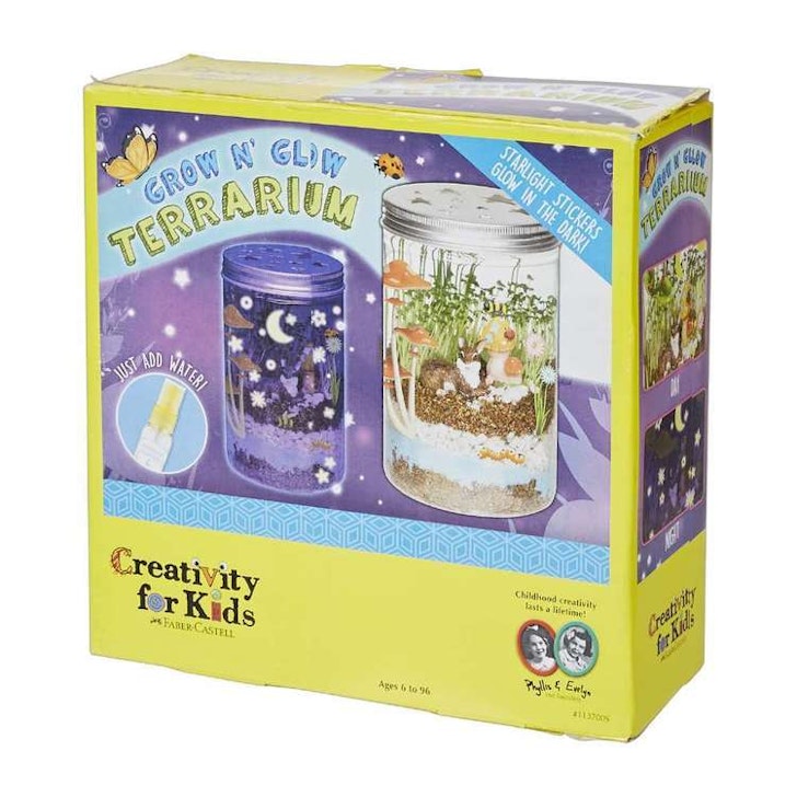 Creativity For Kids Grow & Glow Terrarium Kit 