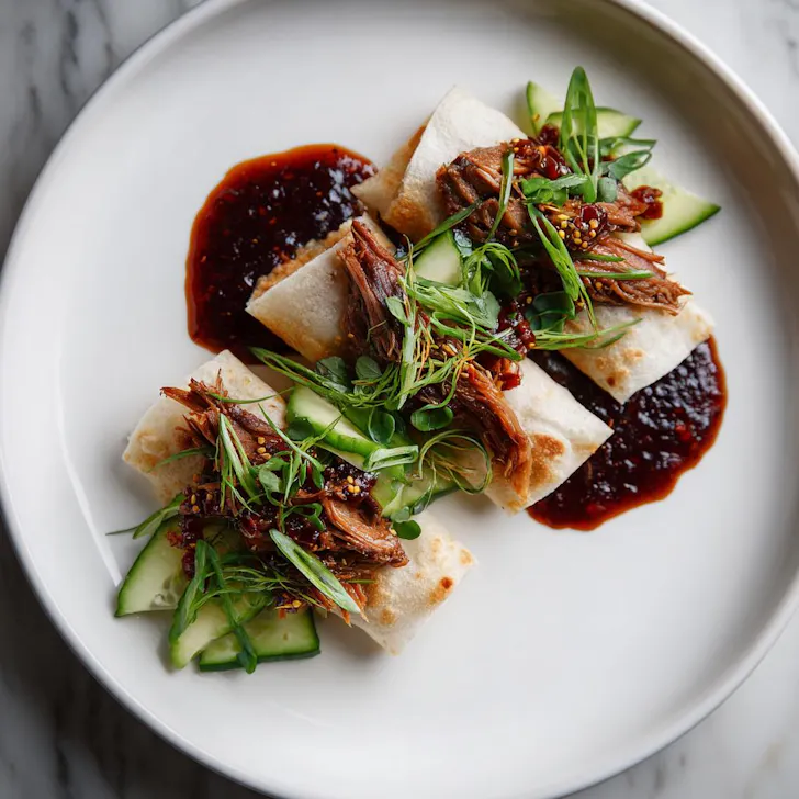 Duck pancakes from Luluâs Lounge