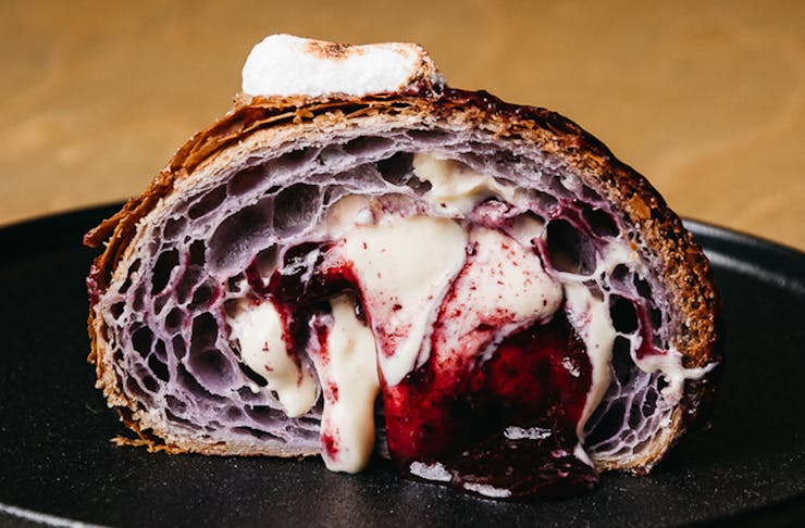 Image of the Purple Raine croissant fillings