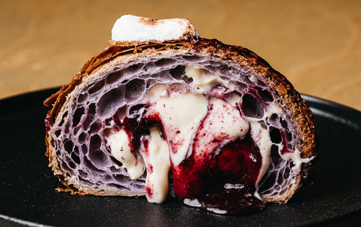 Image of the Purple Raine croissant fillings