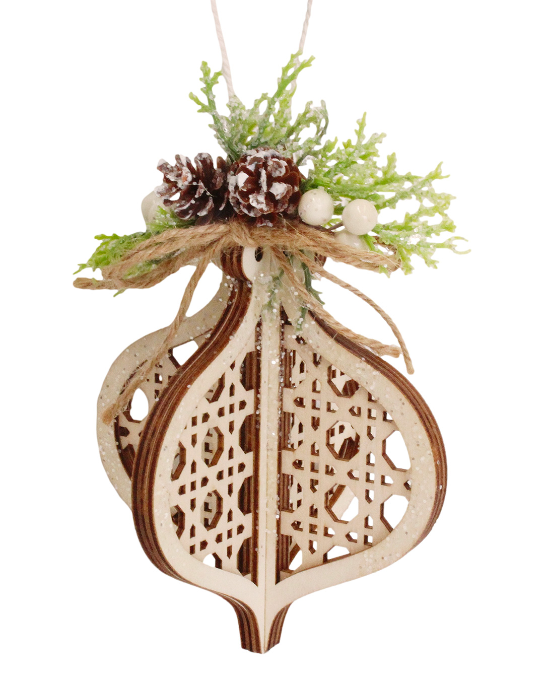 Christmas Heirloom Company Cut-Out Onion With Pine Trim
