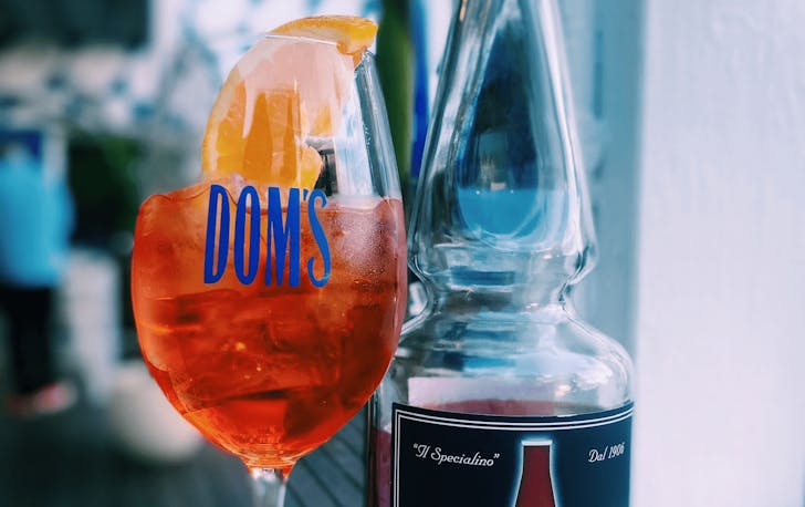 An icy glass of Aperol at one of the best CBD bars in Melbourne. 