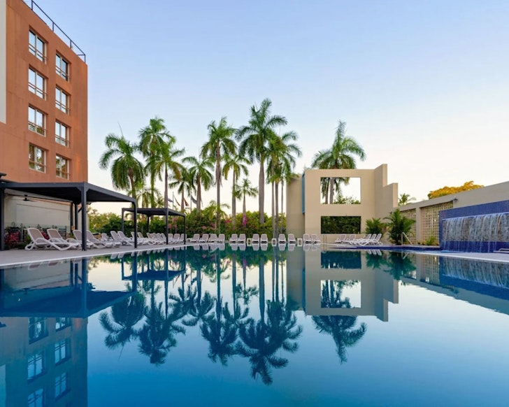 The pool at DoubleTree by Hilton Esplanade Darwin one of the best Darwin hotels