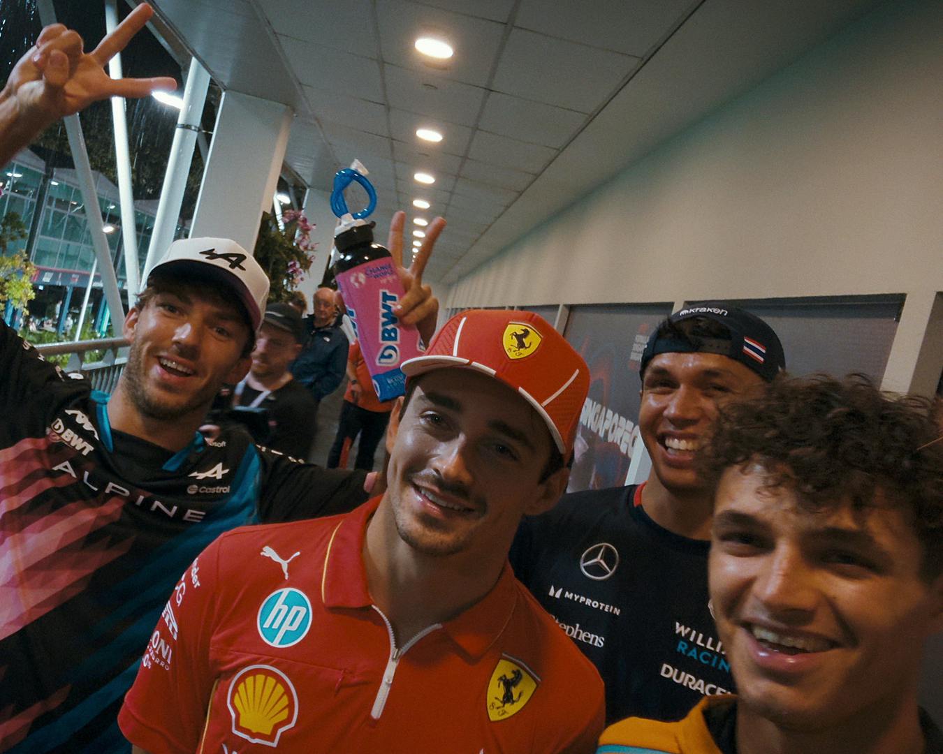 F1 drivers at the Singapore GP