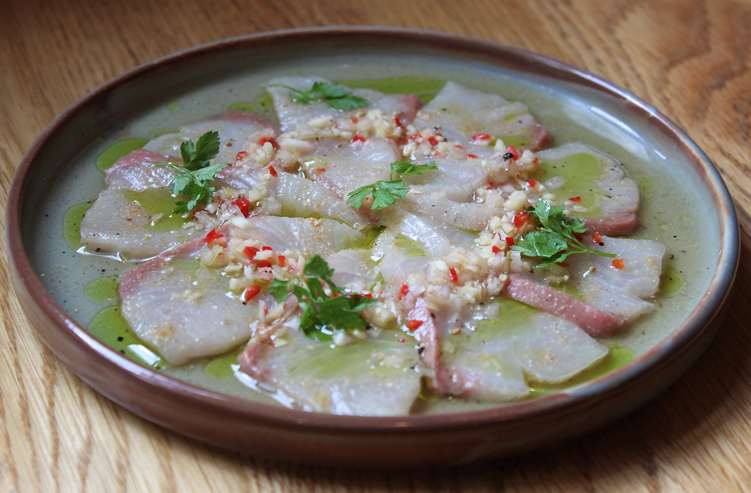 Dry Aged Kingfish with Lemongrass from Cafe Hanoi.