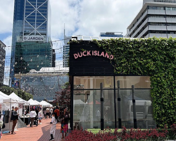 The brand new black Duck Island store in Britomart. 