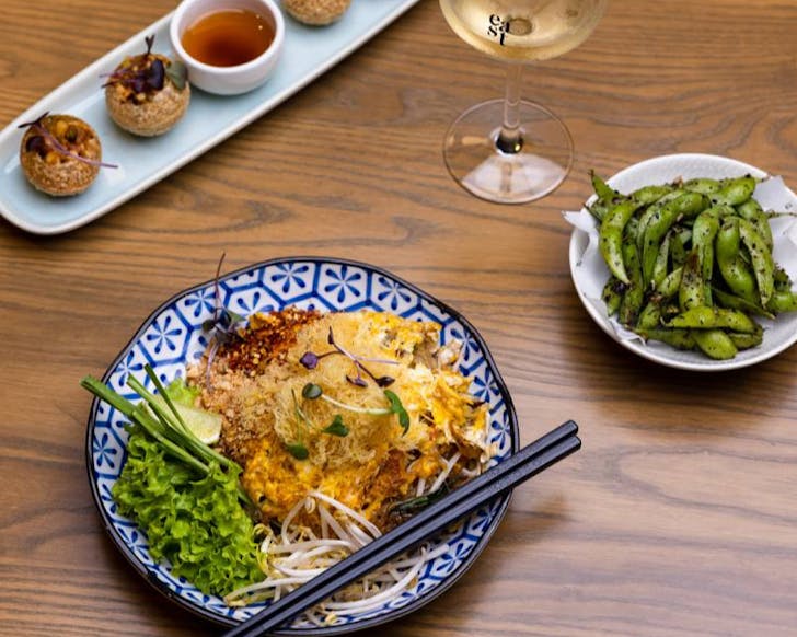A plant-based spread from East, one of the best deals this Restaurant Month. 