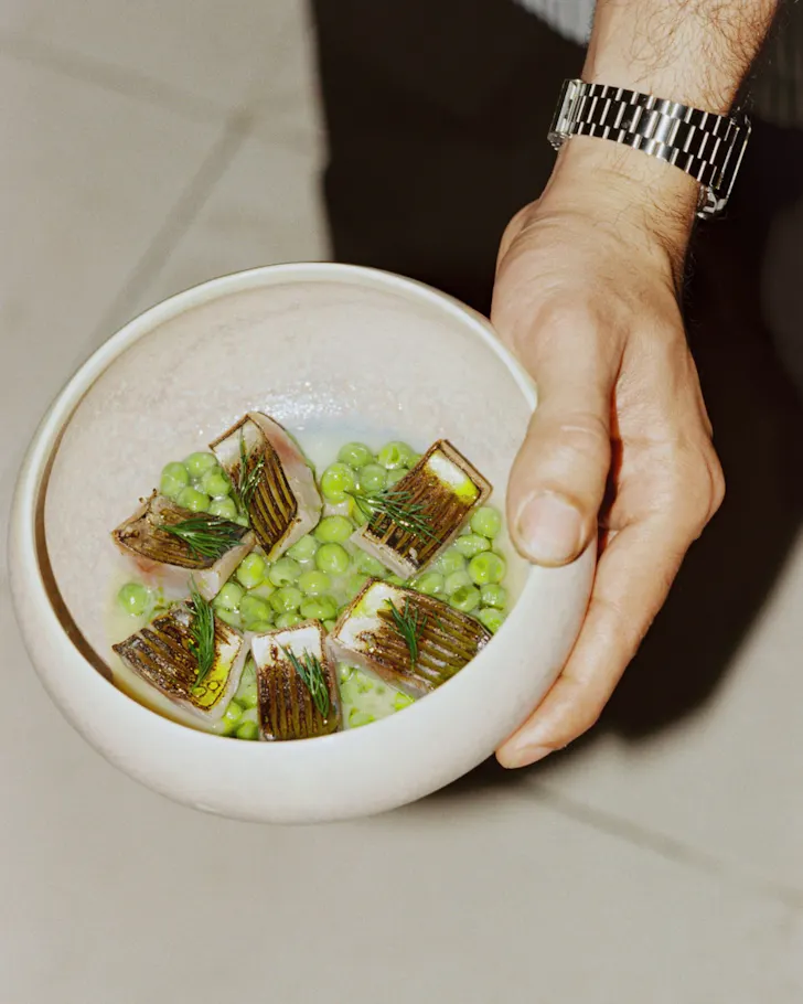 An impressive seafood dish at El Rectangle, Barcelona. 