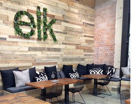 Elk Eatery is a new cafe on Graham Street—wander down for salads, great cabinet food and coffee. 