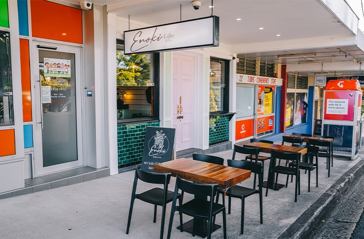 exterior of enoki in stafford