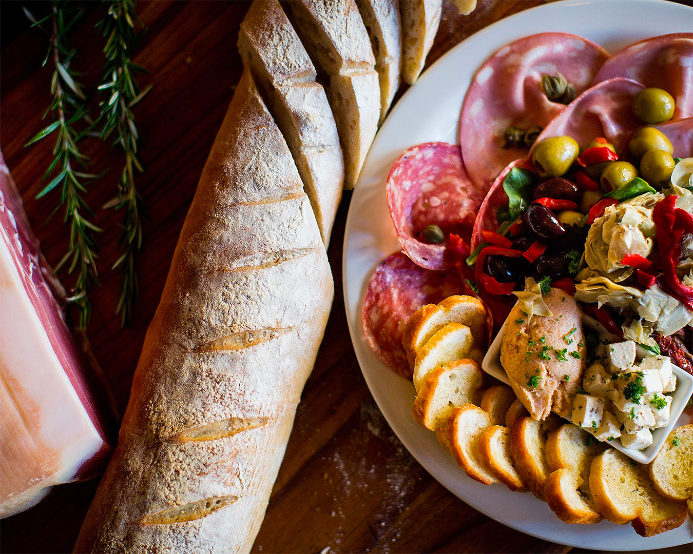 An excellent looking platter at Etrusco, one of the best restaurants in Dunedin.