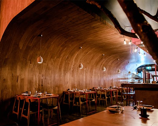 the interior of etsu izakaya