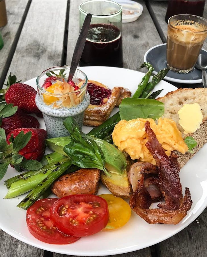 An incredible looking brunch spread at F.G. Smith Eatery. 