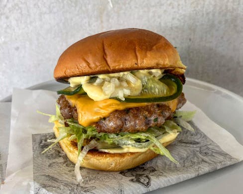 Yellowfin Tuna Cheeseburger