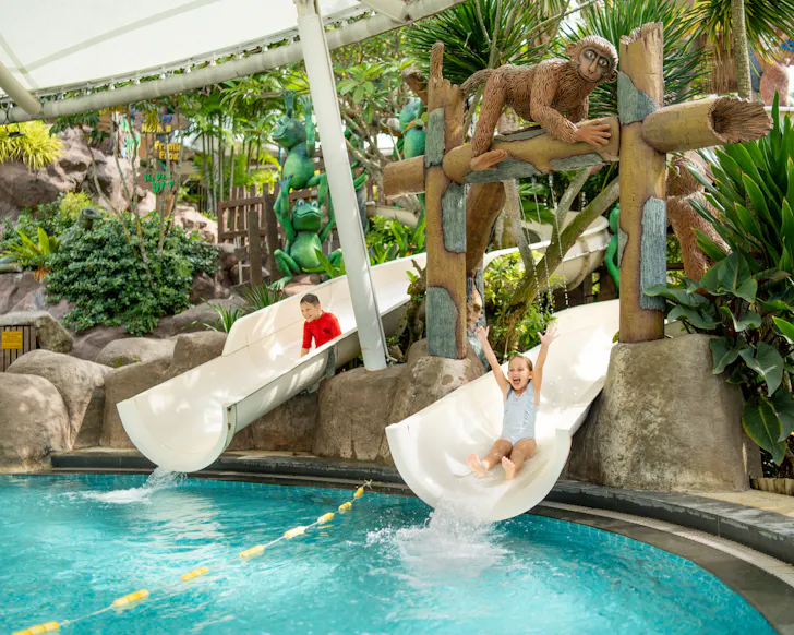 Water slides at Shangri-La Rasa Sentosa