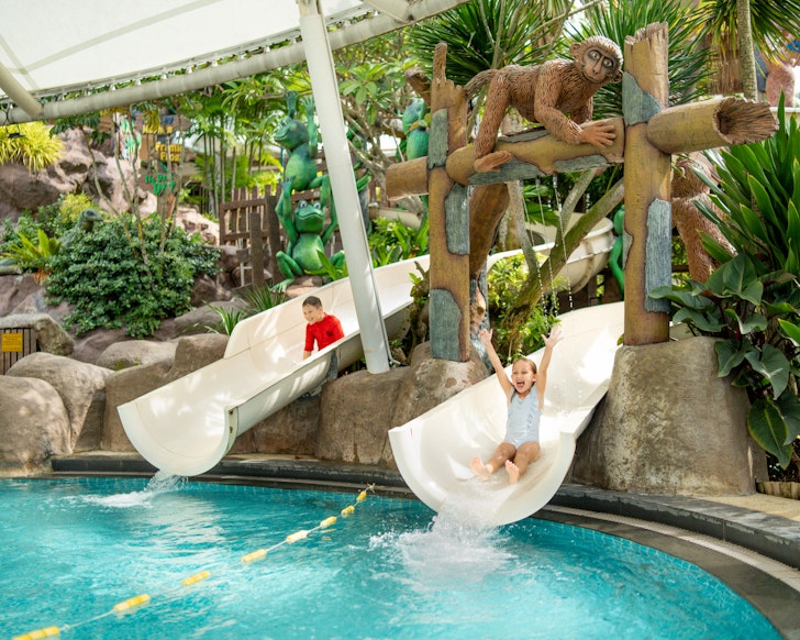 Water slides at Shangri-La Rasa Sentosa
