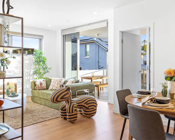 The living space at Family 2BR By The Gabba best Brisbane Airbnbs