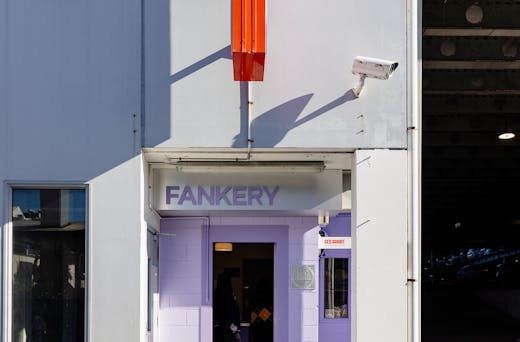 A repurposed parking ticket booth.