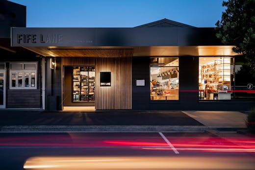 The exterior of Fife Lane, Mount Maunganui. 