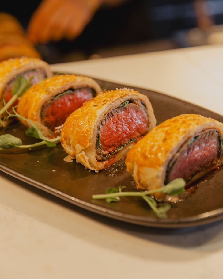 The juicy, melt-in-your-mouth masterpiece that is Fife Lane's Beef Wellington. 