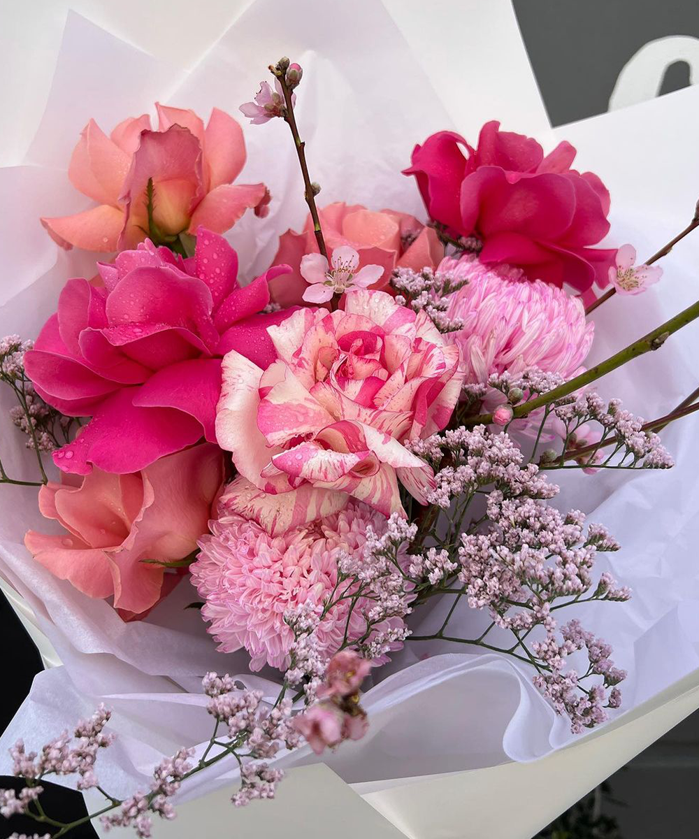 pink flowers at a gold coast flower delivery service