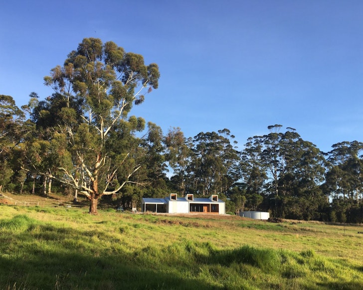 A view of the house from the drive at Foxtrot Flats Farm one of the best WA farm stays