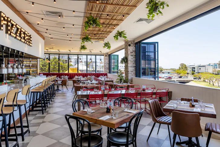 the interior of a restaurant