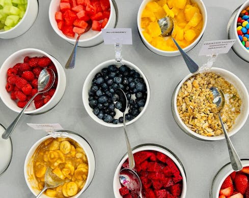 Toppings at Sydney CBD Frozen Yoghurt Store Freo