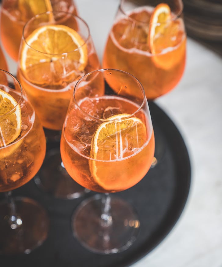 a tray of spritzes from Garum