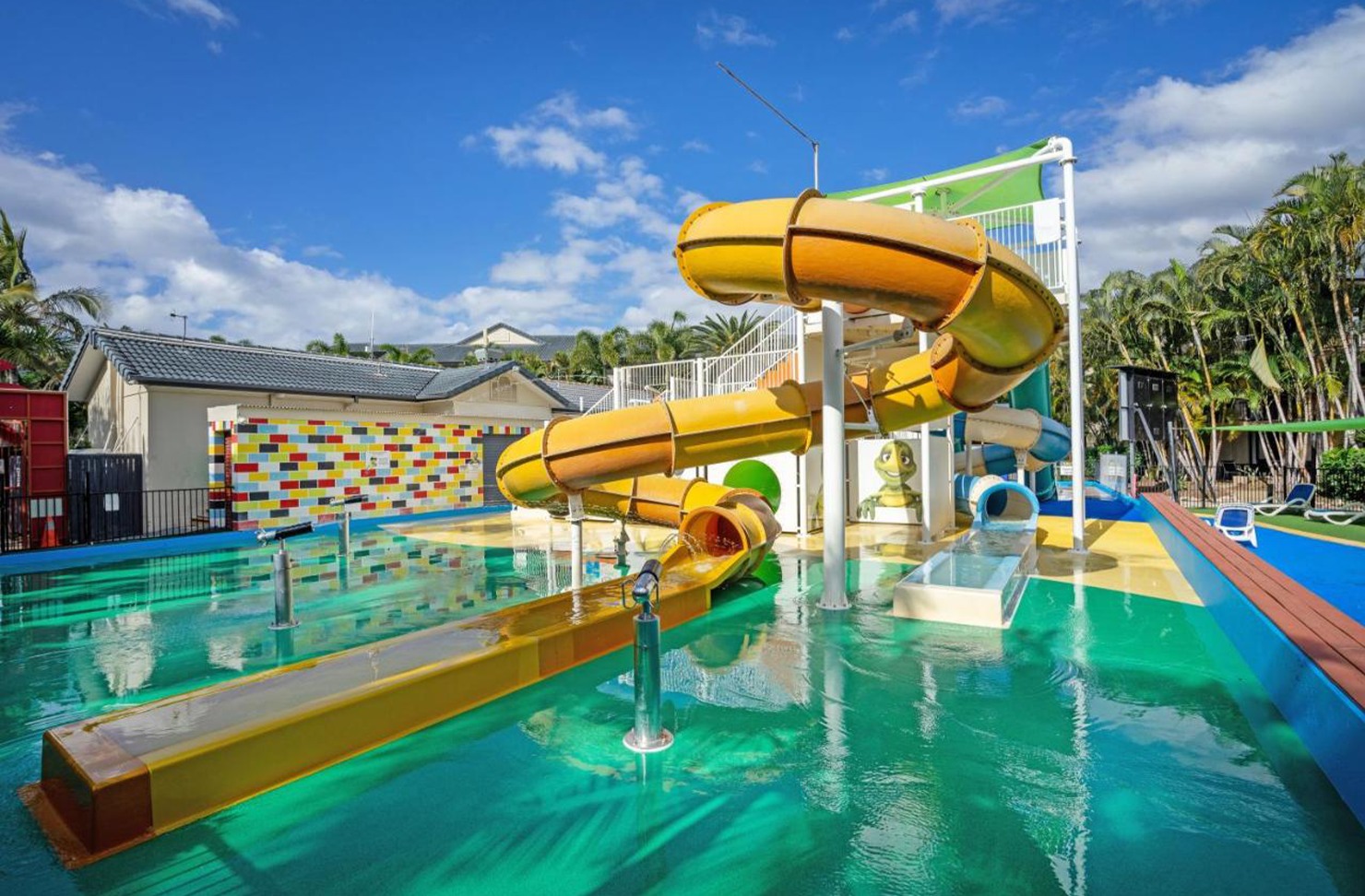 a water park