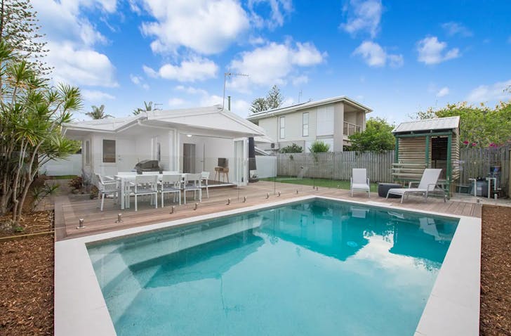 a family friendly airbnb with large pool