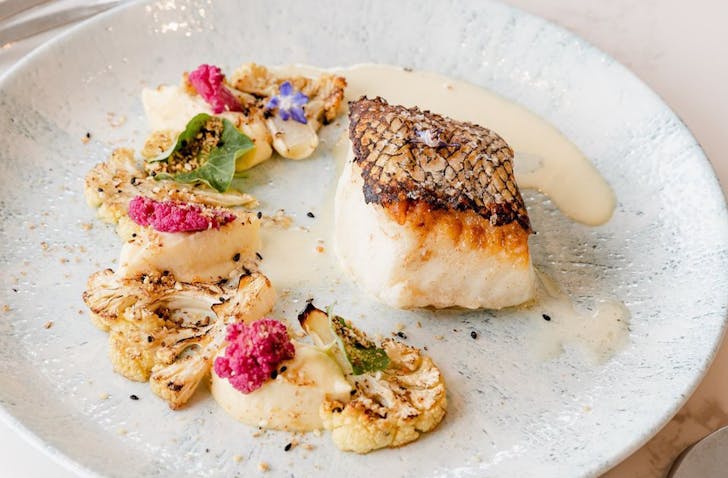 a snowfish and cauliflower dish