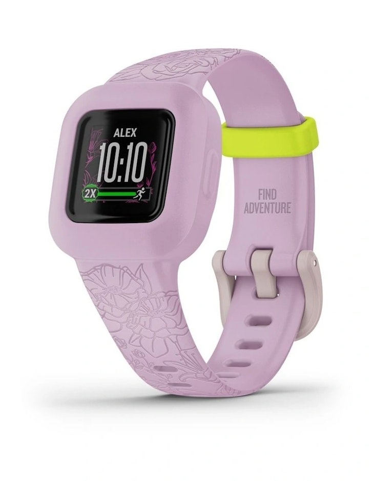 GarminVivofit Jr. 3 Floral Lilac Kids Fitness Tracker
