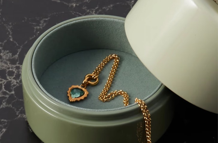 The Trove Sidekick Lacquered Wood Jewellery Box, one of the best gifts for her