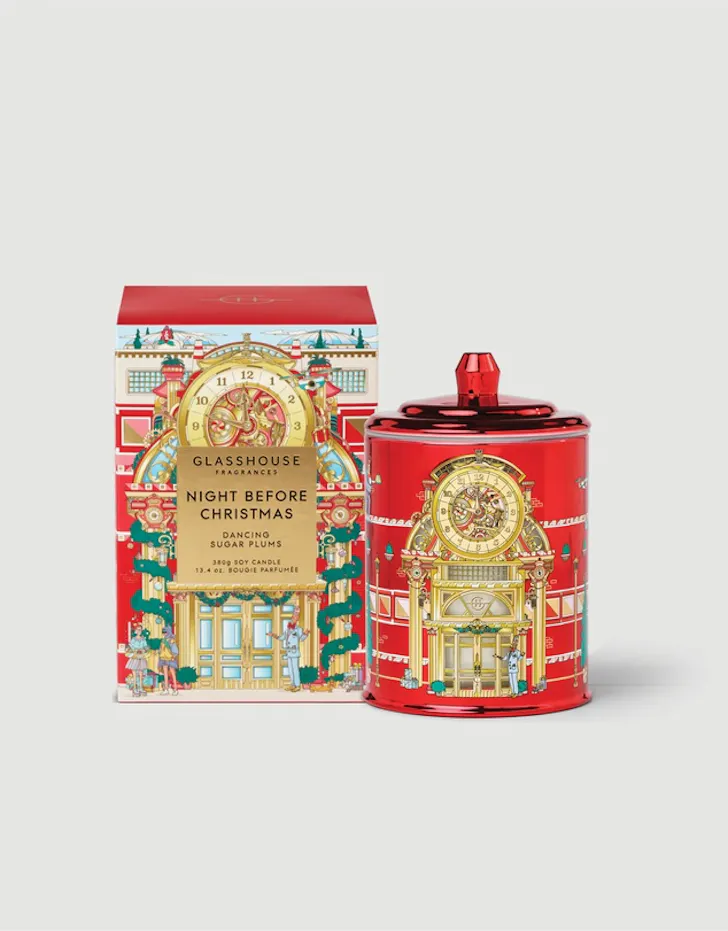 Glasshouse Fragrances Night Before Christmas 380g Soy Candle
