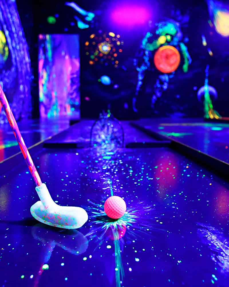 Smash A Hole In One At Perth S First 3D Glow In The Dark Mini Golf   Glow In The Dark Mini Golf Perth 3 