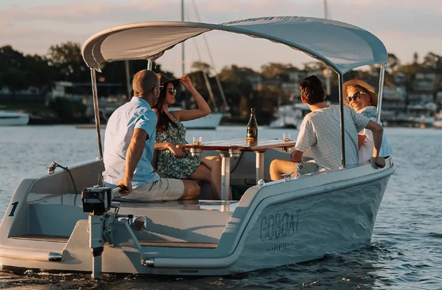 Throw On A Captain's Hat When You Hire Gold Coast's New Electric Picnic  GoBoats