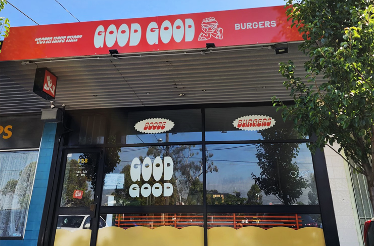 The exteriors of one of the best burgers in melbourne at Good Good Burgers