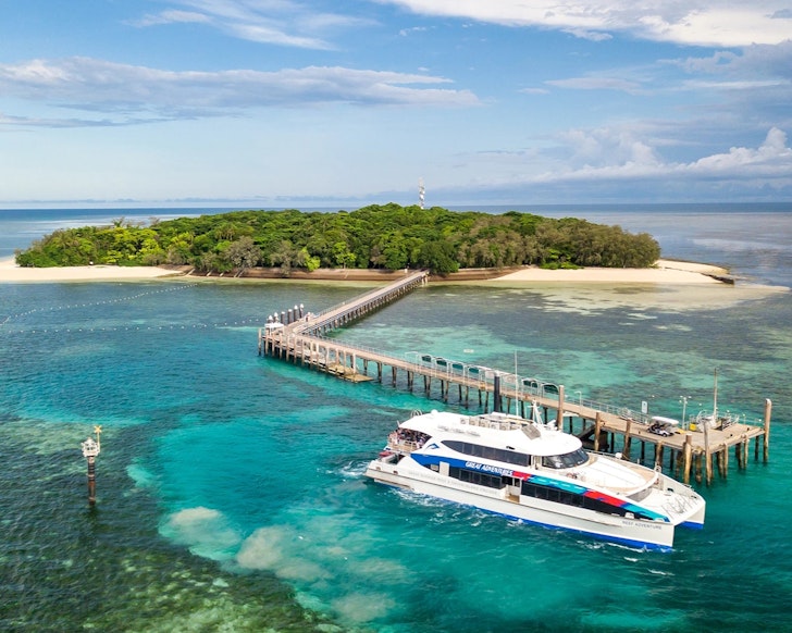 Aerial view of Green Island Resort